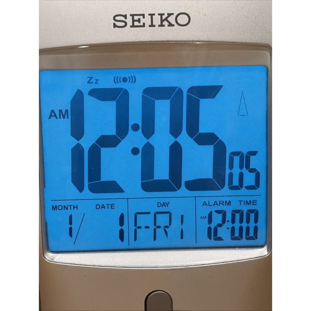 Seiko R-Wave Atomic Clock Radio Controlled Tested Working - Picture 3 of 8